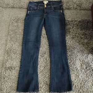 Democracy Dark Barely Boot Cut Jeans